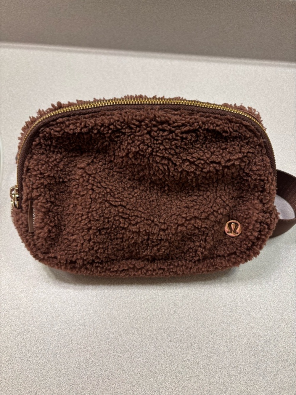 lululemon athletica Brown Sherpa Crossbody Belt Bag